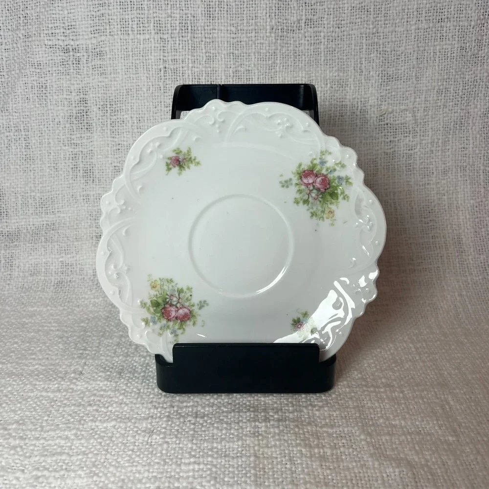 Vintage Set of 9 Bassett‎ Austria Limoges Fine China Saucer 5.5